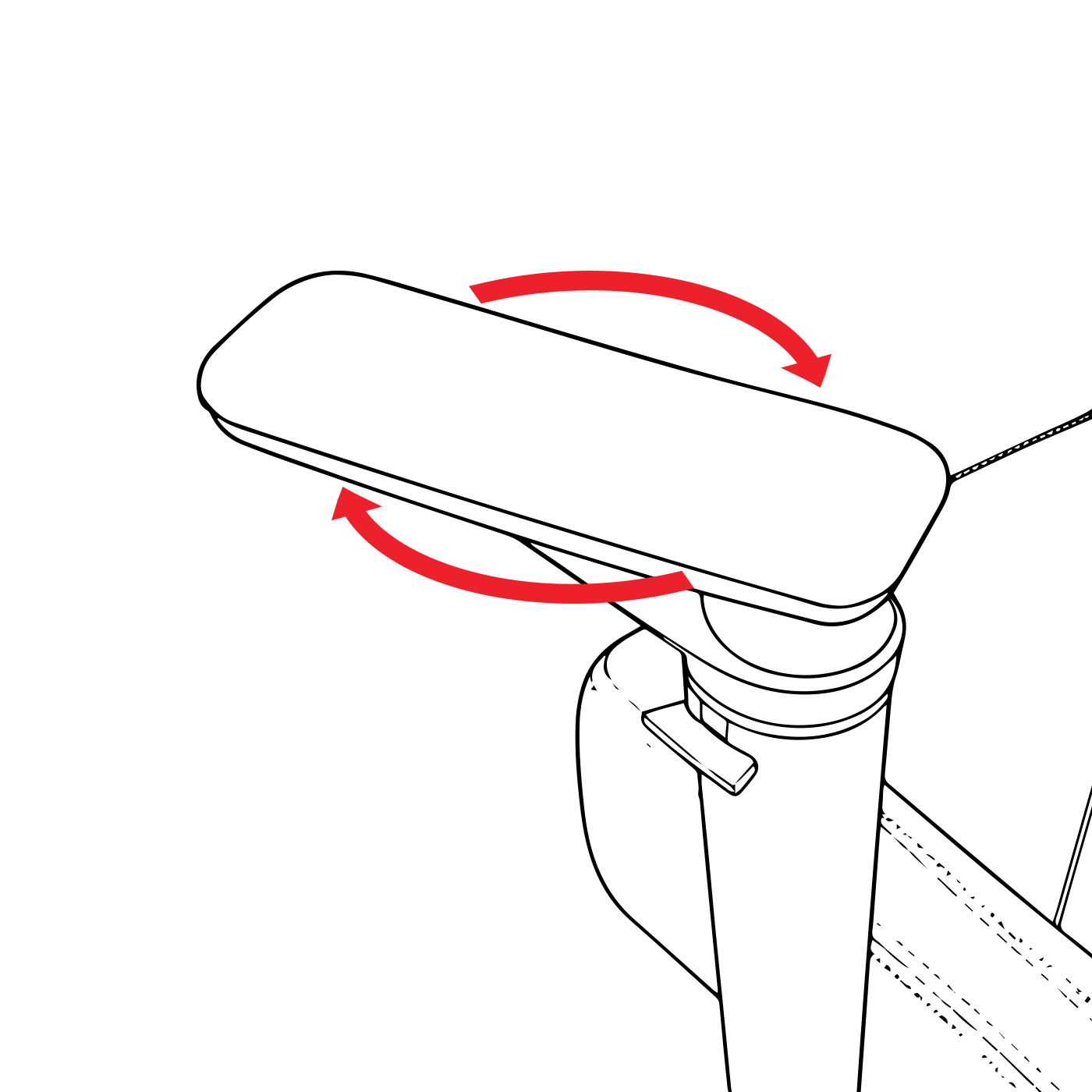 Maxx Sandaran Tangan 5d rotasi bantlan tangan