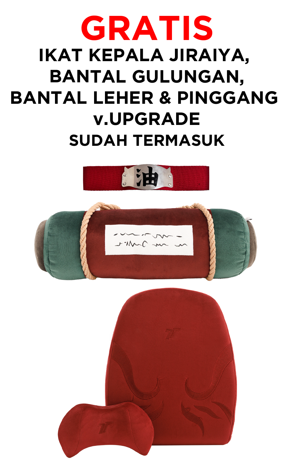 TTRacing Surge X Air Threads Fabric Gaming Chair - Jiraiya Edition