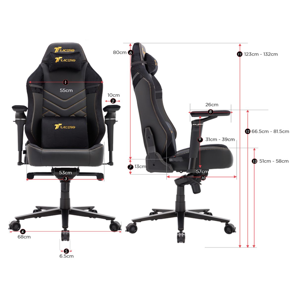 TTRacing Maxx Air Threads Fabric Gaming Chair