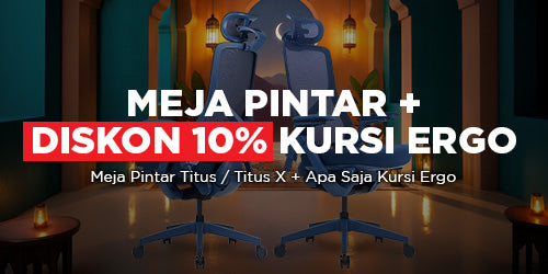 Meja Pintar + Diskon 10% Kursi Ergonomis
